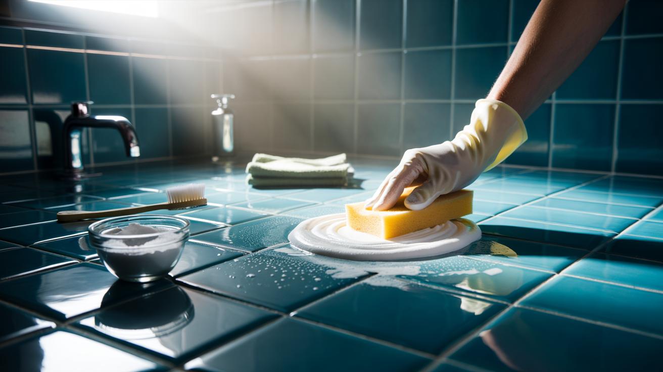 Brilliant Bathroom Shine: How Baking Soda Whitens Tiles in 2 Minutes