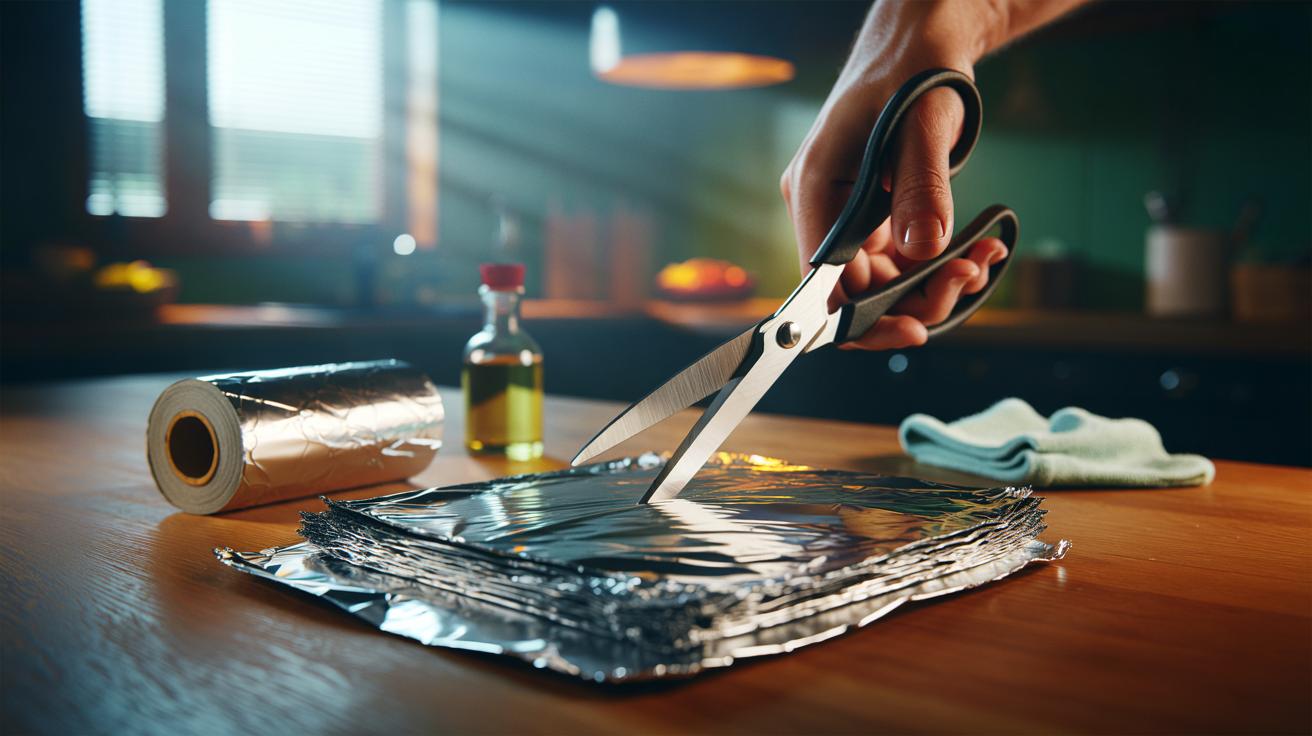 Speedy Kitchen Hack: How Foil Sharpens Scissors in Seconds